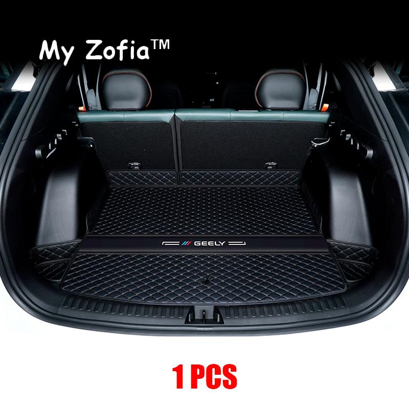 For Geely Cityray 2024 2025 Boyue Car Leather Trunk Mat Boot Durable Liner Waterproof Mud Protector Cargo Carpet Accessories