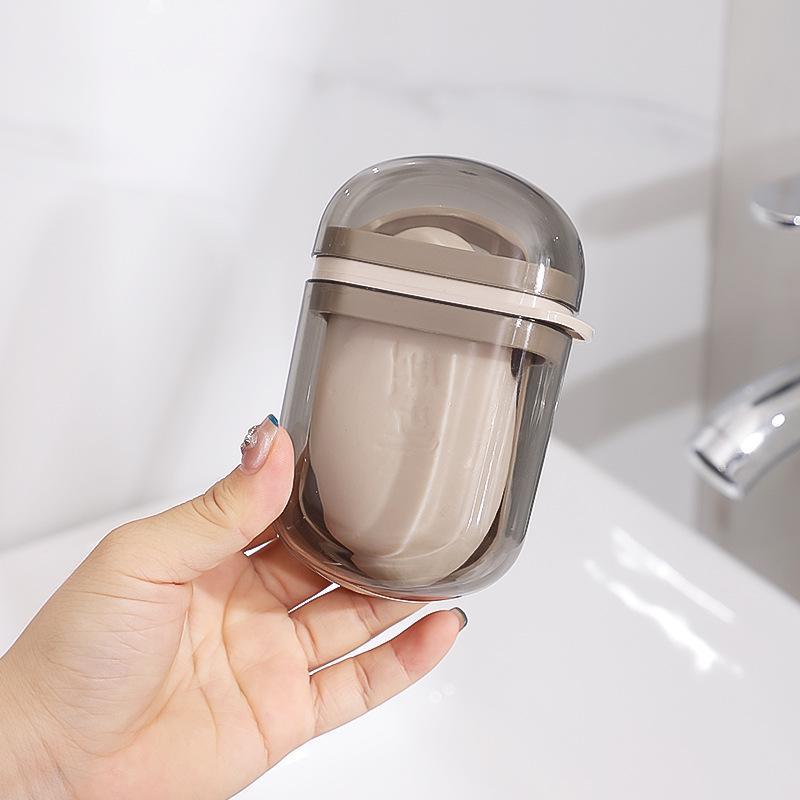 Cartoon Cute Mouthwash Cup Travel Soap Case Box Holder Portable Wash Cup Soap Dish Set Toothbrush Cup Toothpaste Drain Box