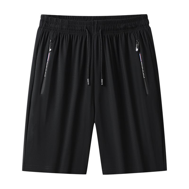Ledové hedvábné šortky Pánské letní Tenké svrchní oblečení Rychleschnoucí Volné Rozdělené Kalhoty Běžné Pánské Běh Fitness Sportovní Střední Kalhoty