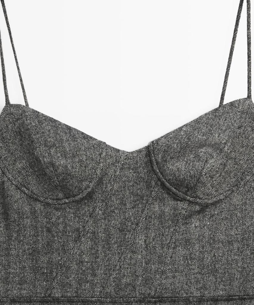 Masimodutti Strap Midi Dress