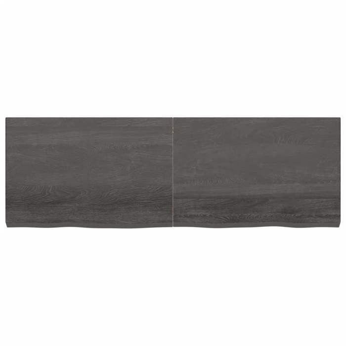 VidaXL Dessus de bureau gris foncé 180x60x6 cm bois chêne traité 3156457