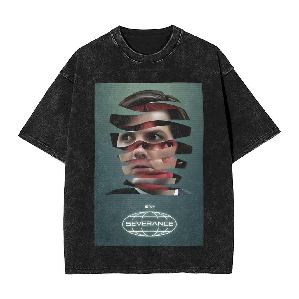 Mens T Shirt Defiant Jazz Severance Tv Show Washed T Shirts Harajuku  Summer Tee Shirt Streetwear Cotton Tops Plus Size 2xl