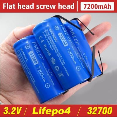 Batería recargable Lifepo4 32700 de 3,2 V y 7200 mAh, 32700, celda LiFePO4, batería de descarga 5C para linterna de respaldo, batería de combinación gratuita para bricolaje