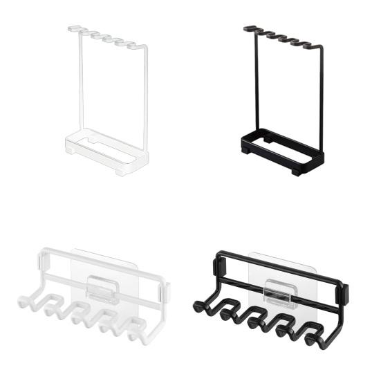 Držiak na hlavice elektrickej zubnej kefky Bez vŕtania na stenu Voľne stojaci Kúpeľňový nástenný pultový organizér na hlavice zubných kefiek Úložný stojan