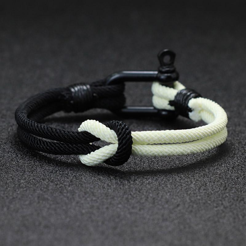 Noter Yellow Blue Ukrainian Symbol Bracelet Men Bicolor Concentric Knot Cord Chain Braclet Gift For Him Ukraine Accessories