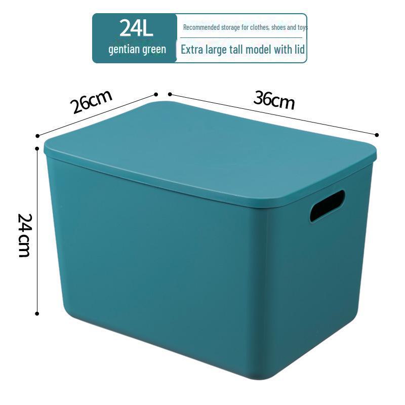 Large Plastic Storage Box for Clothing and Sundries - Ideal for Dorm or Home