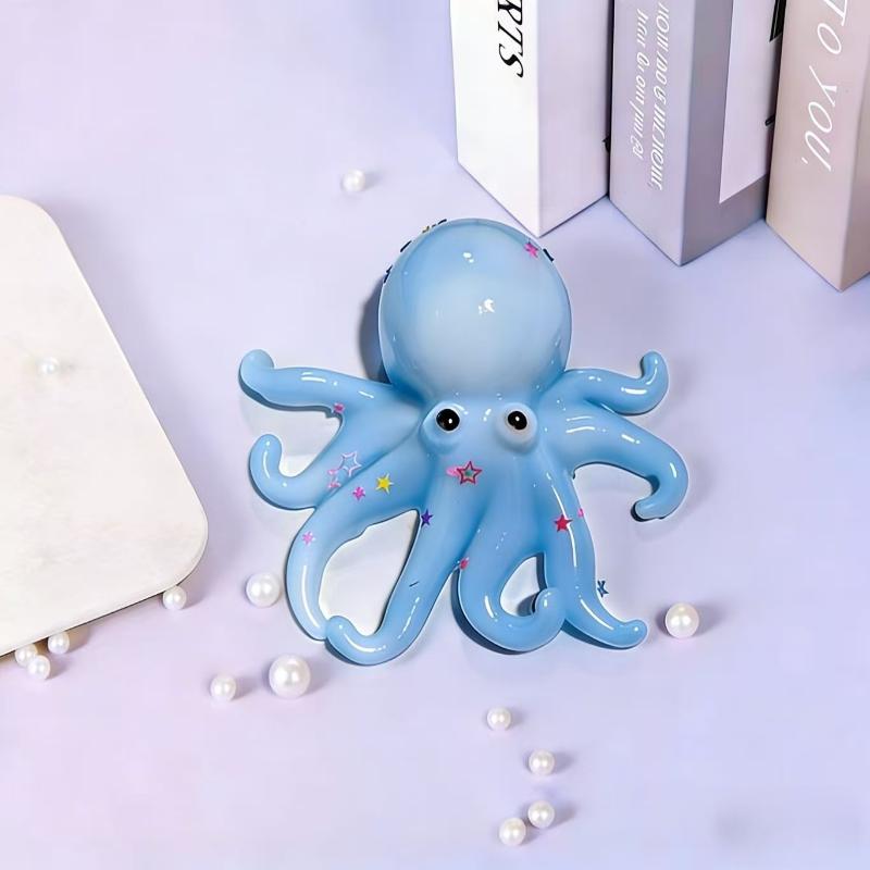 Transparent Octopus Squeeze Toy Soft Squeeze Stress Relief Fidget Toy Soft Mochi Toys Cute Ocean Animal Decor For Kids Gift