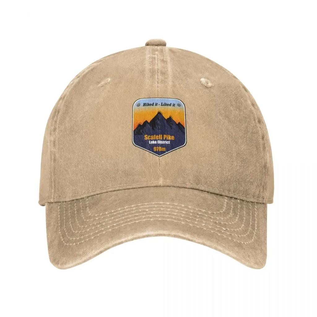 Scafell Pike Lake District England Summit Hiked Baseball Cap Custom Caps Ball Cap Hats Unisex Womens