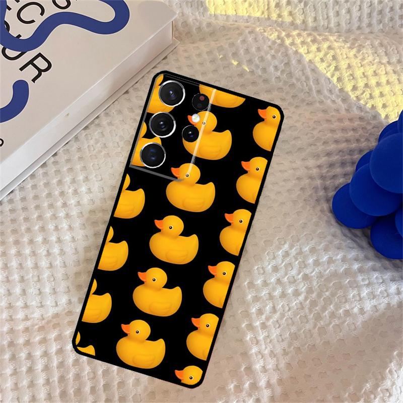 Yellow Duck Phone Case For Samsung Galaxy S25 Ultra S9 S10 S20 S22 S21 S23 FE S24 Plus Portector Cover