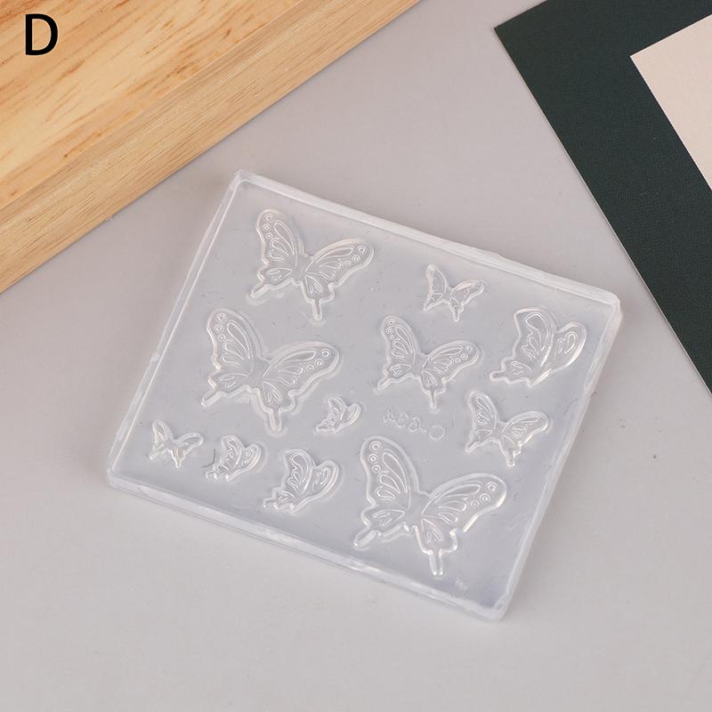 1Pc 3D Butterfly Diy Design Silicone Decorated Nail Art Templates Nails Mold Nail Manicure Art Mould Tools Decorations