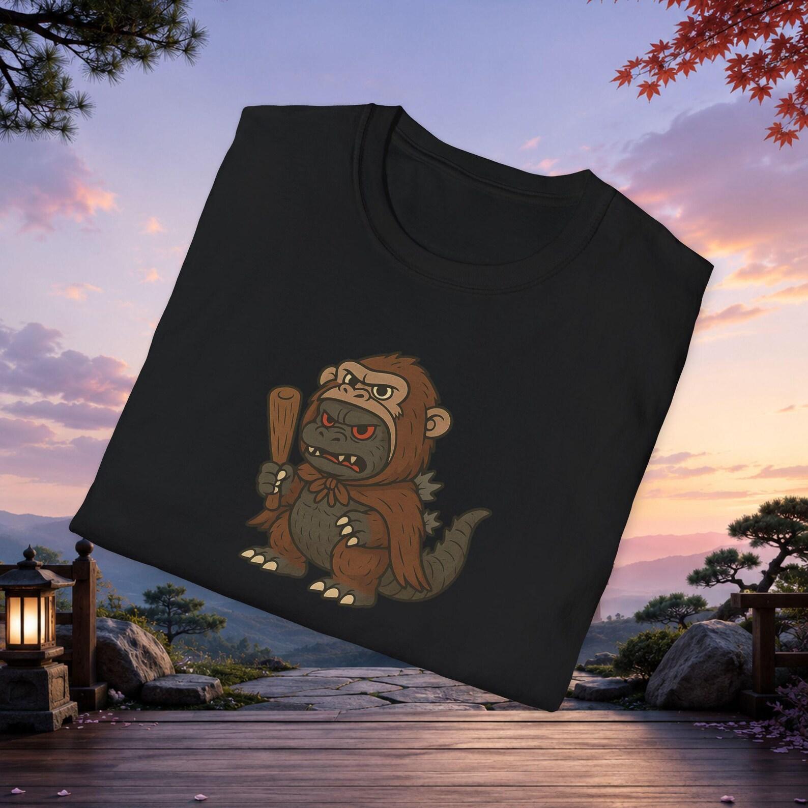 Poncho Godzilla | King Kong, Adult & Youth T-Shirt 100