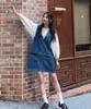 Zero Street Stitch V-Neck Denim Dress / Blue