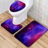 Star Toilet Three-Piece Floor Mat Bathroom Three-Piece Carpet Doormat