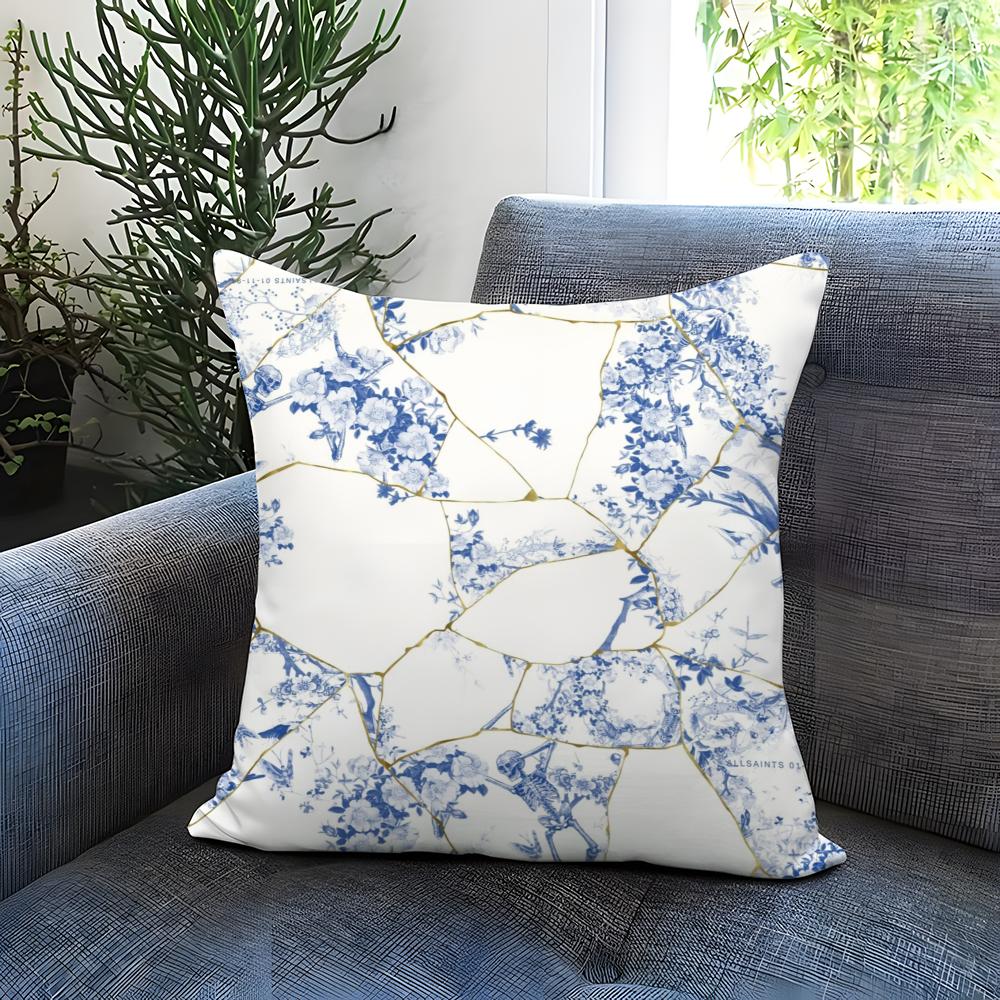 Klassische A-AllsaintsS Blumige Kissenhülle Bequeme Wendekissenhülle Ideal für Auto Sofa Schlafzimmer & Mehr