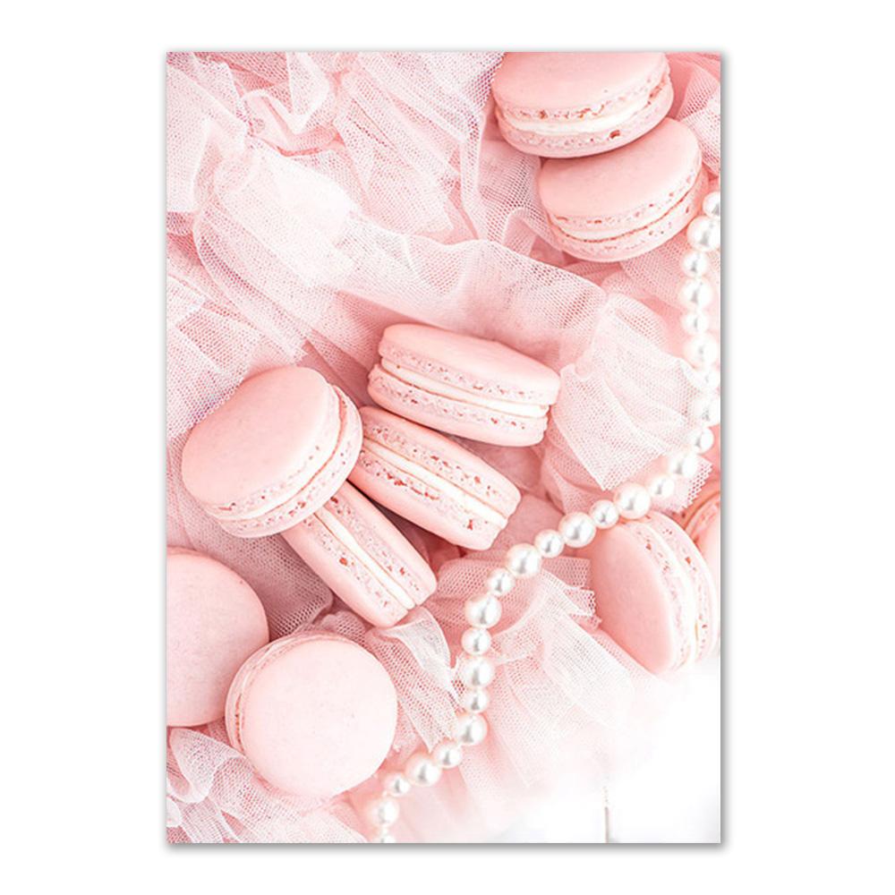 Pink Modern City Wall Art Plakát Tisk Květina Balón Móda Pařížská věž Obraz na plátně Dekorace Obraz pro domácí dekoraci