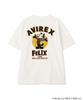 AVIREX FELIX EMBROIDERY LOGO Embroidered Logo Short Sleeve Size T-SHIRT, Men's T-Shirt, M, 030, White, 783-5134035