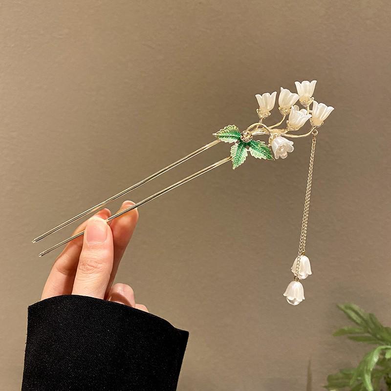 Vintage Chinese Style Hairpin for Updos - Elegant Retro Hair Stick with Tassel for Qipao
