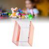 Doll Display Case Magnetic Stable Transparent Doll Showcase for Collectibles Action Figures Orange