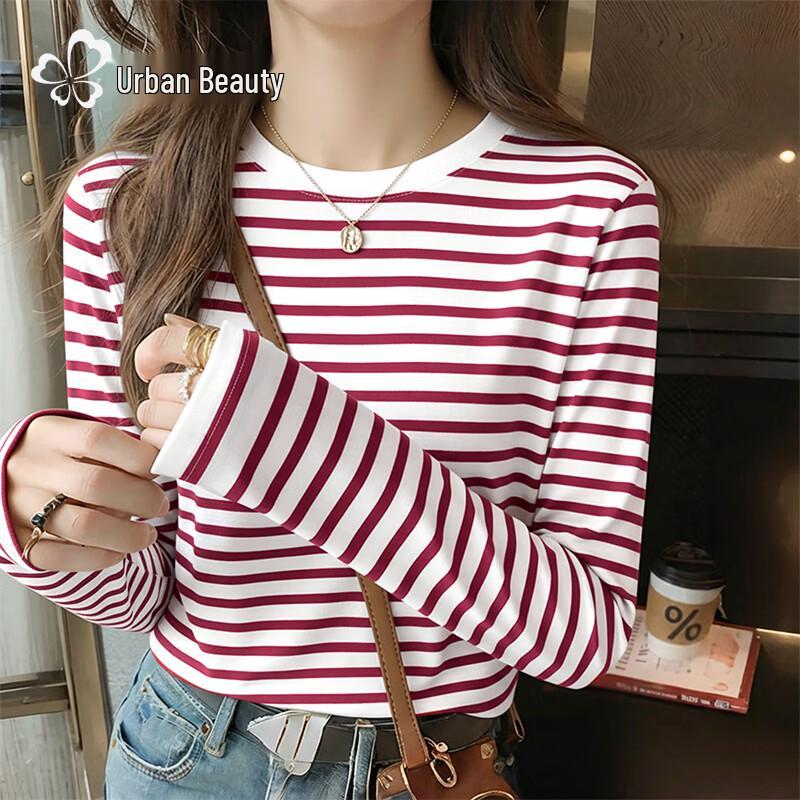 

Женская полосатая футболка с длинным рукавом Urban Beauty M