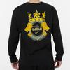 Nike Alphabet Print Sports Crew Neck Long Sleeve T-Shirt Men Tops Black DM2465-010