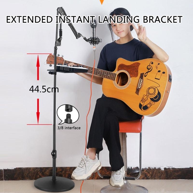 Telescopic Camera Stick Rod, 3/8" 1/4"  2 Section Tripod Center Column for SLR, Quick Height Adjustment