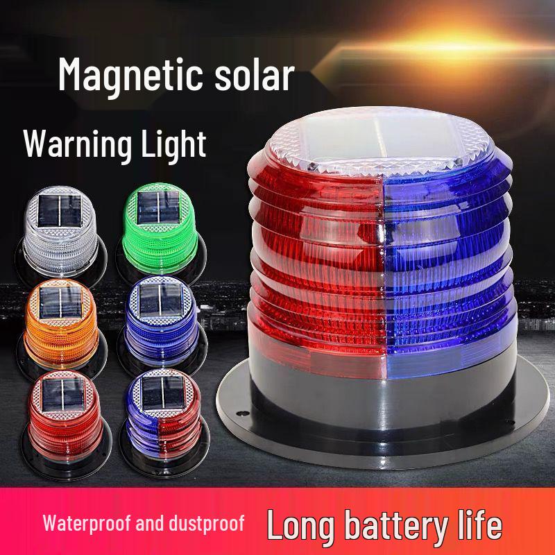 Solar LED Strobe Light with Strong Magnet for Vehicle and Barrier Warning