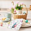 Easter Kitchen Towel 18"x26" Gnome Holding Easter Egg Buffalo Check Plaid Dish Towels Spring Home Kitchen Decor Hand Towels Set of 2