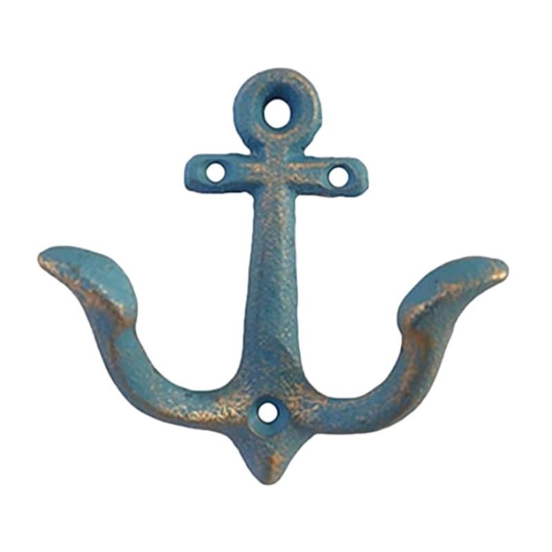 Retro Anchors Shape Iron Wall Hook For Bucolic Homes Decors Heavy Duty Hanging Hooks For Coat Bags Party DIY Decoration