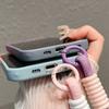 Gradient Color Wrist Strap For Magsafe Magnetic Case For iPhone 16 15 14 13 12 11 Pro Max Plus Candy Lanyard Chain Cover