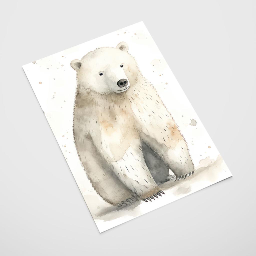 Plakat niedźwiadek polarny plakat dla dziecka