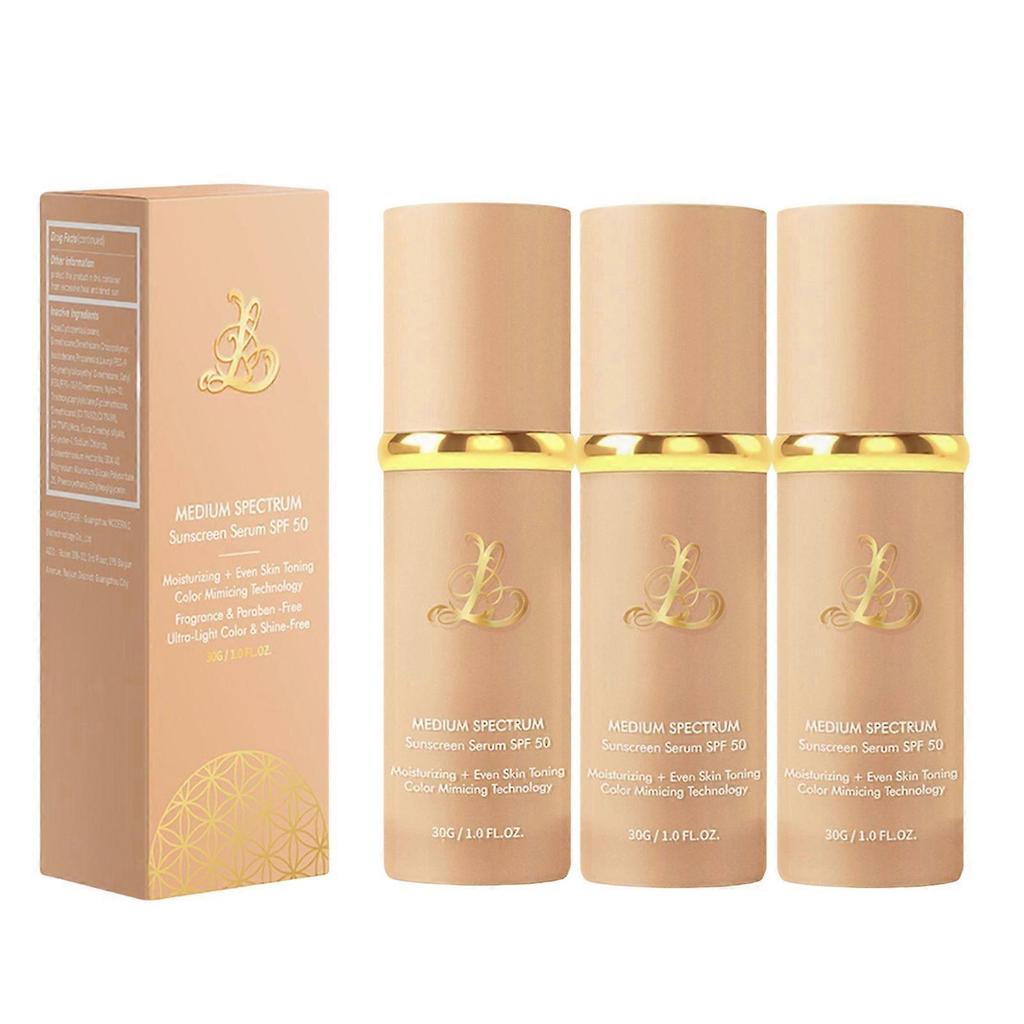3X 4 In 1 Ultra Blends Color Changing-Foundation, Broad Spectrums SPF50 Sunscreen Concealer, Women Makeup Tool