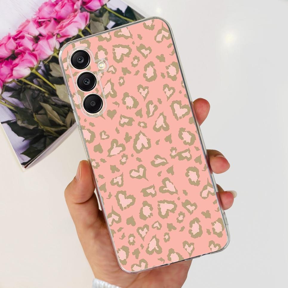For Samsung Galaxy A25 5G 2023 Case Samsung A15 5G A35 A555G Transparent Soft TPU Etui With Fashion Pattern Galaxy A15 4G Cover