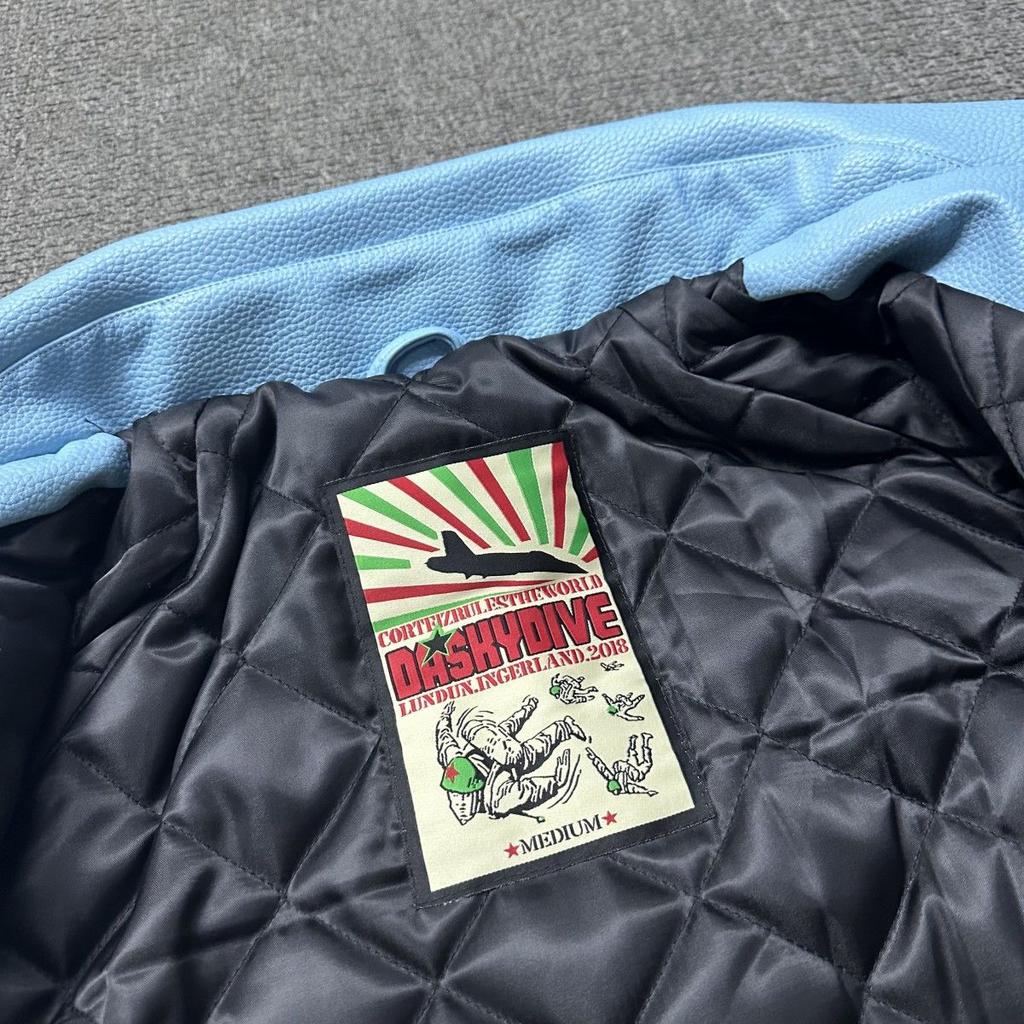 Bavlněná bunda podšitá PU kůží Unisex ležérní bunda na zip