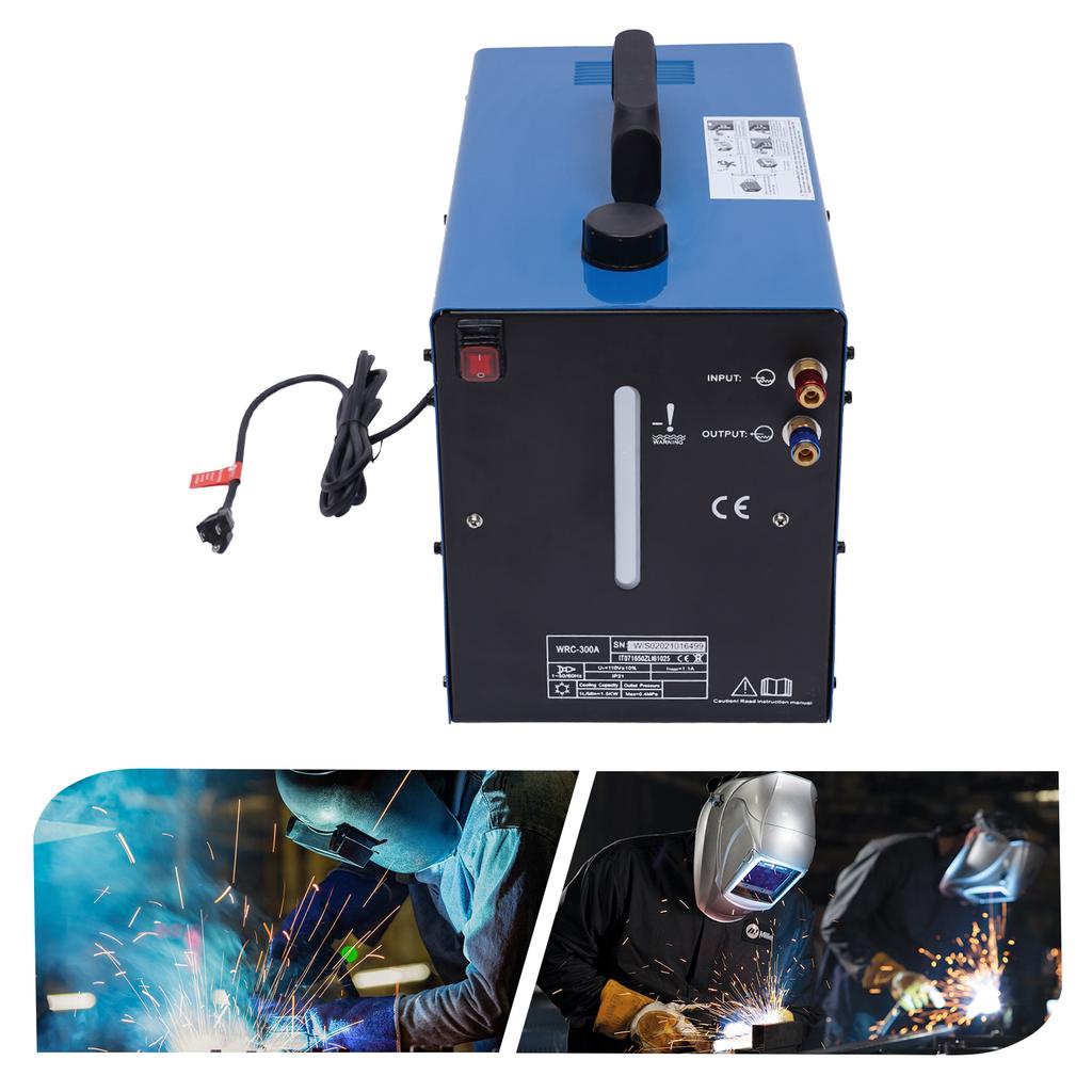Welding Water Cooler, 370W High Power Pump, 8L Capacity, with 2 Water Pipes & Quick Connectors, for Efficient Welding Cooling