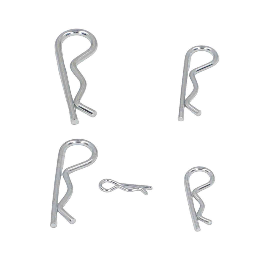 100pcs Hair R Hitch Cotter Pin Clip Assortment Kit Stainless Steel Corrosion Resistant
