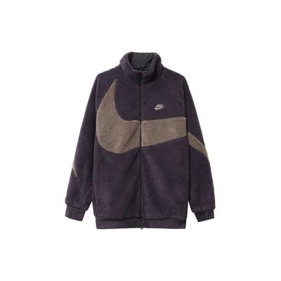 Big Swoosh Reversible Boa Jacket (Asia Sizing) Cave Purple Men Outerwear BQ6546-540