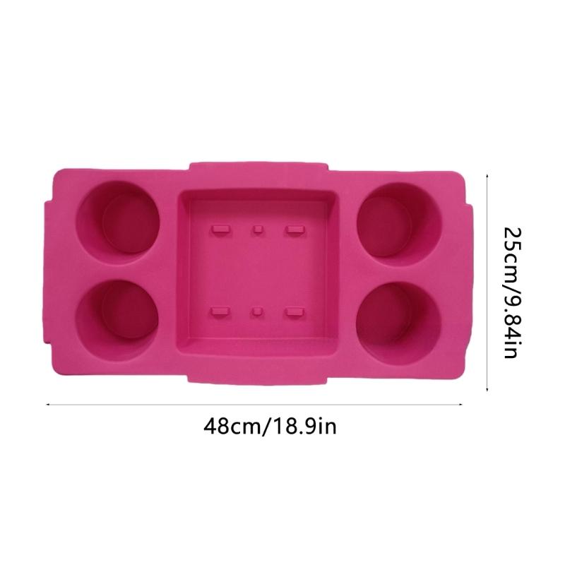 Colorful EVA Beach Storage Tray Divider Design Camping Storage Tray For Sunscreen Towels Snacks Waterproof Portable