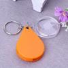 Mini Portable Magnifier Keyring Small Anti-Deformed Reading Aid Keychain for Elderly Clear Vision Portable Magnifying Glass