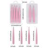 Pink 2/4Pcs High-Quality Eyebrow Tweezer Hair Beauty Fine Hairs Puller Stainless Steel Slanted Brow Clips Removal Makeup Tools