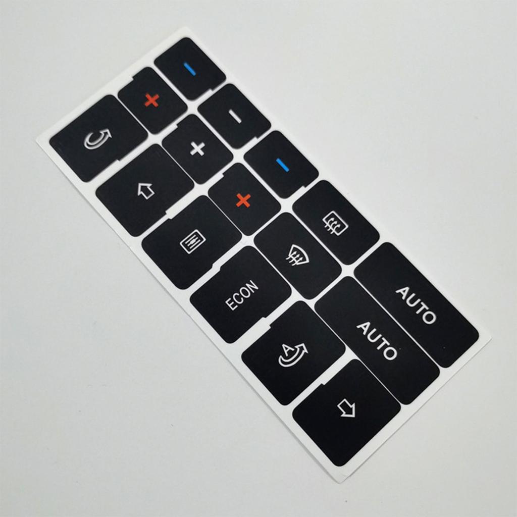 Car Button Repair Decal Sticker Air Condition Climate Control Button Repair Sticker For A4 B6 Headlight Button Worn Knob Switch