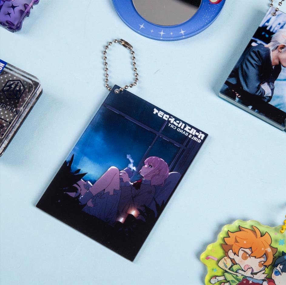 New Anime Star Keychain Pendant - Acrylic DIY Gift for Students & Couples