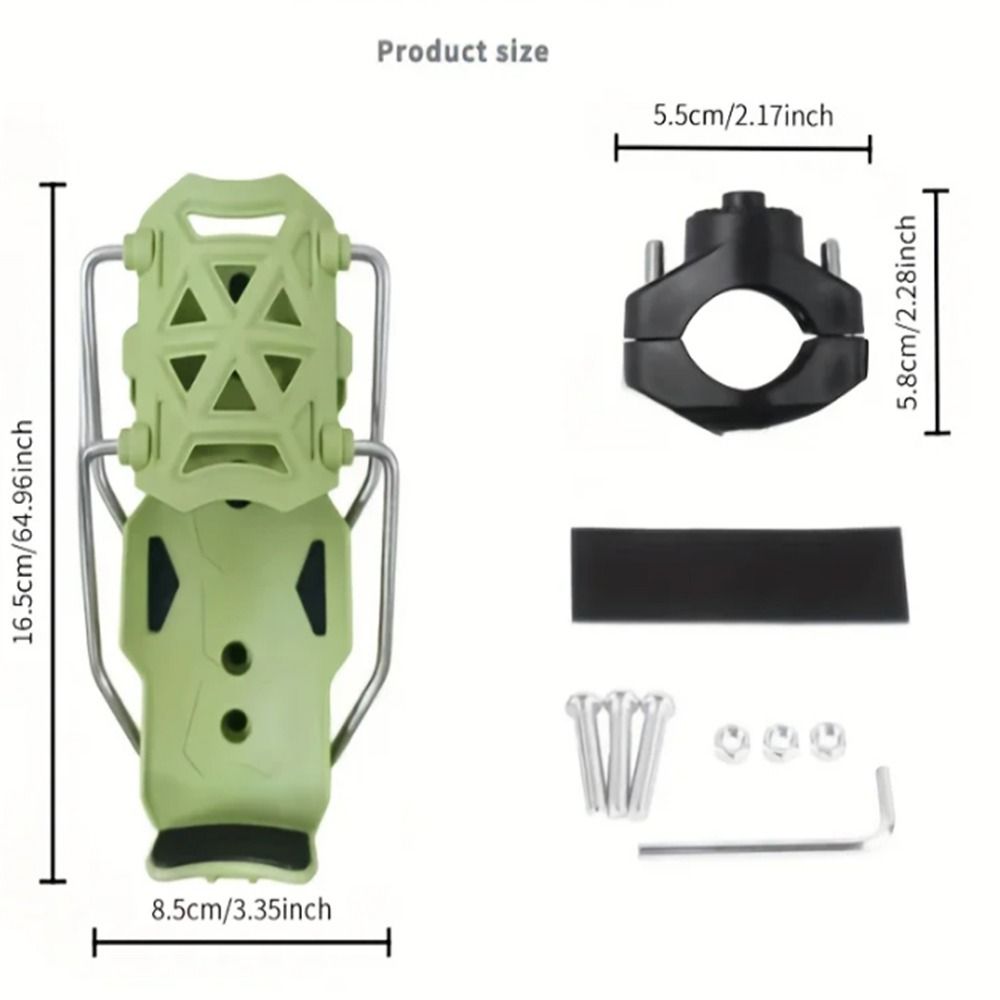 Universal Fit Motorcycle Water Bottle Holder 360° Adjustable Handlebar Cup Cage MTB Cycling