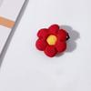 Cute Little Safflower Wool Hairpin Hair Accessories Women'S Japanese Brooch Alloy Hairpin Headband Edge Clip Set