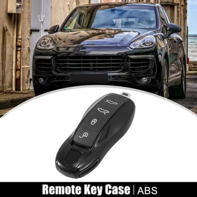 Gloss Black Car Remote Key Cover Key Fob Shell Set for Porsche Cayenne Panamera