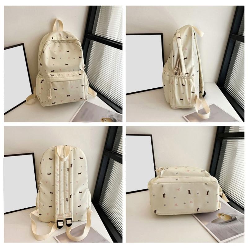 Lovely Dogs Backpack Students School Bag Japanese Styles Backpack Large Capacity Daypacks Girls Travel Backpack