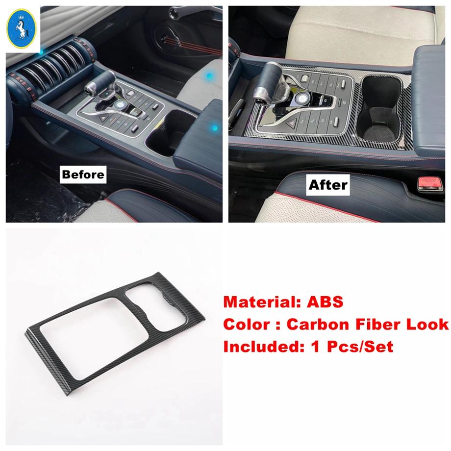 Carbon Fiber Door Speaker / Dashboard Air Vent / Shift Gear Panel Cover Trim For BYD Atto 3 Yuan Plus  - 2024 Auto Interior