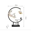 FY Big Size Fengshui Backflow Incense Burner with Irom Frame Zen Office Desktop Decorations for Home OUD Sandal Incense Holder