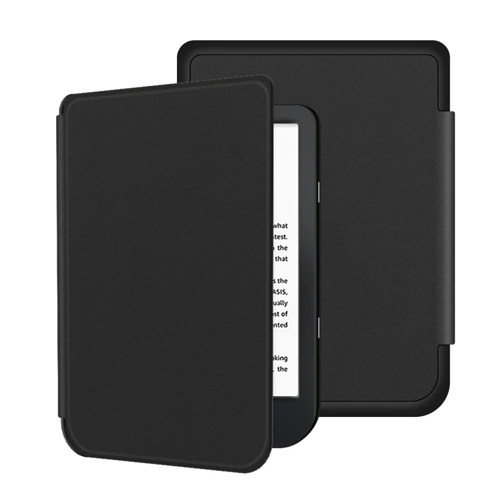 

Тонкий магнитный чехол Wake/Sleep для электронной книги Kobo Nia Ereader 2020 PU Ebook Smart Cover Ereader Skin Shell Lightweigh Auto Sleep Funda Capa чёрный