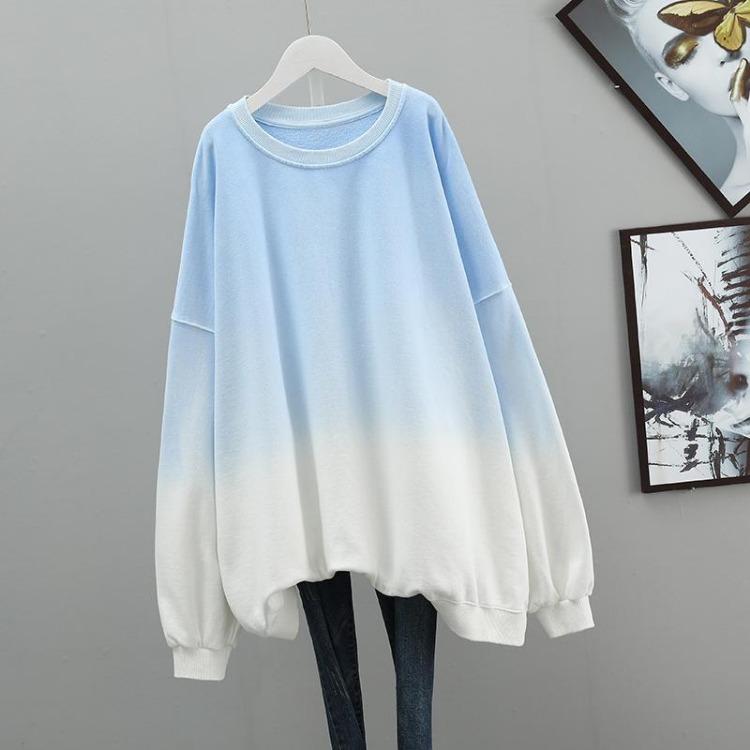

Winter Women Sweatshirt Oversized Fleece Pullover Long Sleeve Casual Half High Neck Cotton Thickened Loose Warm Sweater Top S синий