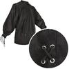 Fashion Men Bandage Long Sleeve Medieval Renaissance Shirt Gothic Man Warrior   Plus Size